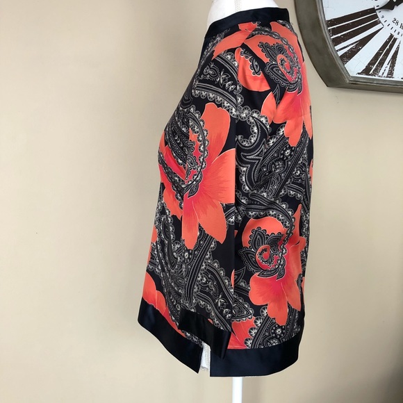 ๐HP๐ Ann Taylor Blue & Orange Blouse - Picture 5 of 8